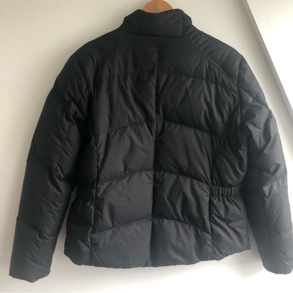 Eddie Bauer PREMIUM goose down winter black jacket Sz L - Picture 5 of 12